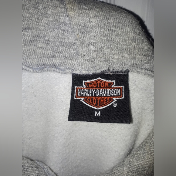 VINTAGE HARLEY DAVIDSON MOTORCYCLE HOODIE - Picture 5 of 5